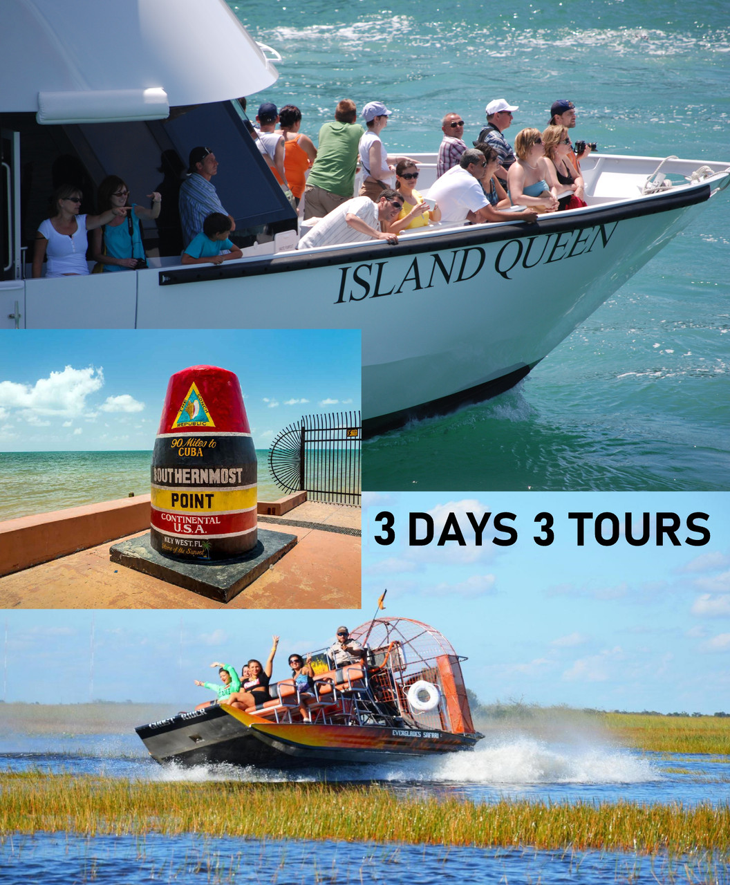 Miami to Key West Everglades Tours Miami City and Boat Tour 3 Days