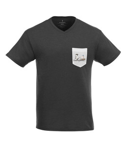 Nutrafarm Men's Short Sleeve Black V-neck Tee Nutrafarm Men's Short Sleeve Black V-neck Tee