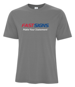 Fast Signs Short Sleeve Wicking Tees - 2XL-4XL - Coal Grey Fast Signs Short Sleeve Wicking Tees - 2XL-4XL - Coal Grey