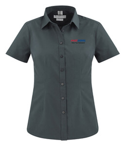 FASTSIGNS Women’s London Short Sleeve Shirts - Grey FASTSIGNS Women’s London Short Sleeve Shirts - Grey