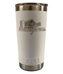 Nutrafarms YETI Rambler - White Nutrafarms YETI Rambler - White