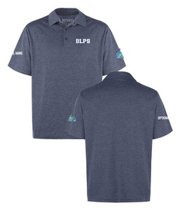 Bond Lake PS Men's Staff Polo - Melange Navy Bond Lake PS Men's Staff Polo - Melange Navy