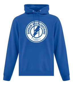 Durham West Lightning Hockey Club Alternative Logo Adult Hoody
