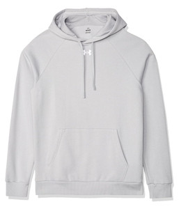 UA Men's Rival Fleece Hoody-Grey UA Men's Rival Fleece Hoody-Grey