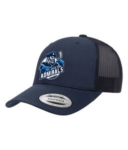 Upper York Admirals Navy Mesh Snapback Ball Cap