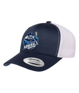 Upper York Admirals White Mesh Snapback Ball Cap