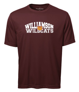Williamson Wildcats Adult Type & Tiger Logo Short Sleeve Tee Williamson Wildcats Adult Type & Tiger Logo Short Sleeve Tee