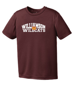 Williamson Wildcats Youth Type & Tiger Logo Short Sleeve Tee Williamson Wildcats Youth Type & Tiger Logo Short Sleeve Tee