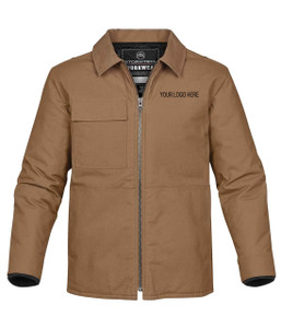 NRG Work Site Men’s Zippered Jacket - TAN NRG Work Site Men’s Zippered Jacket - TAN
