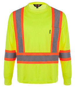 NRG Work Site Men’s High Vis Long Sleeve - YELLOW NRG Work Site Men’s High Vis Long Sleeve - YELLOW