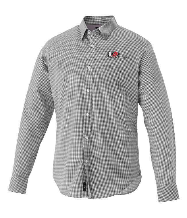 Nutrafarm Men's Long Sleeve Patterned Dress Shirt