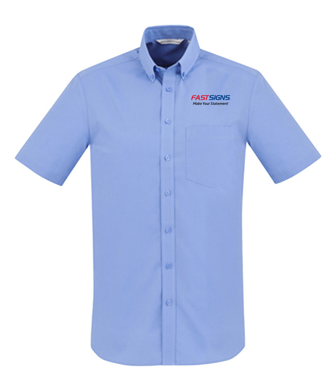 FASTSIGNS Men’s London Short Sleeve Shirts - Mid Blue