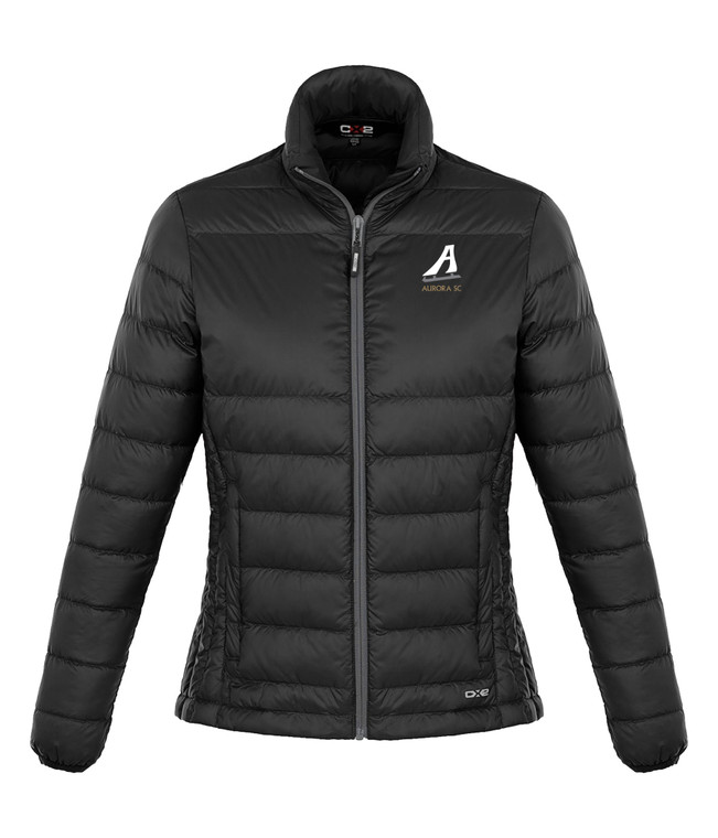 Aurora Skating Club Womens Quilted Down Jacket