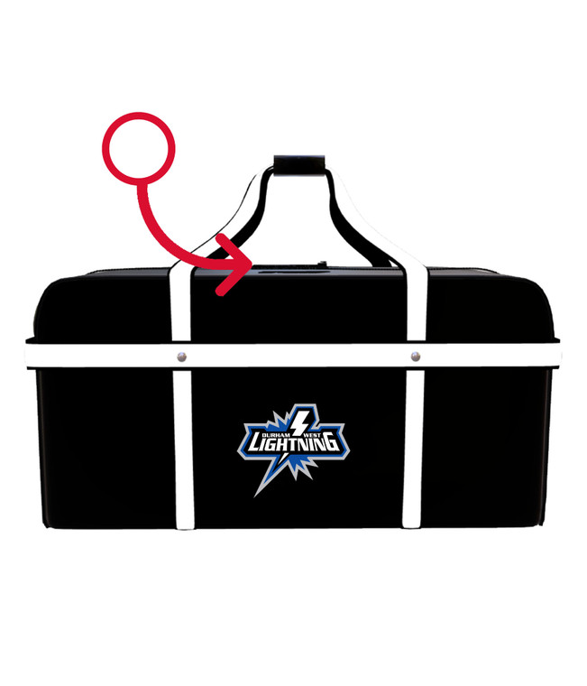 Durham West Lightning Hockey Club Youth 30" Player Bag