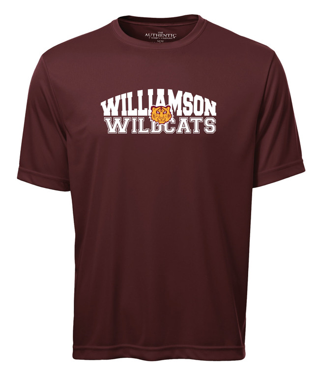 Williamson Wildcats Adult Type & Tiger Logo Short Sleeve Tee