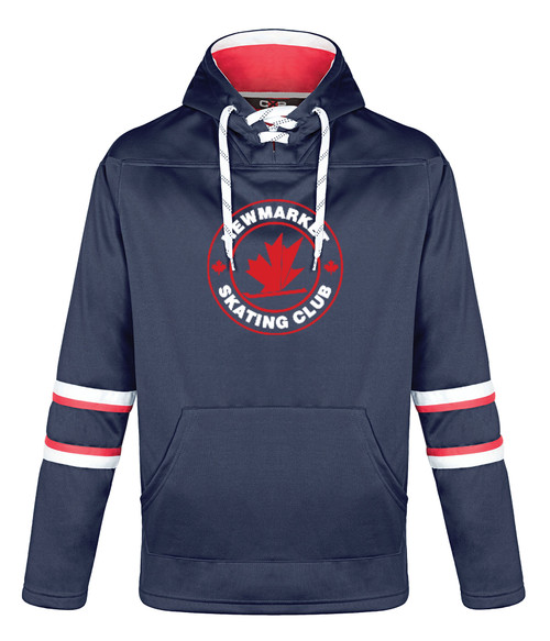 Newmarket Skating Club Men's Fleece Hockey Hoodie - NRG