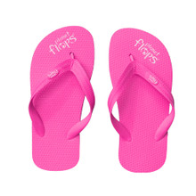 Cotton Candy - Neon Pink Kids Flip-Flops - Planet Flops