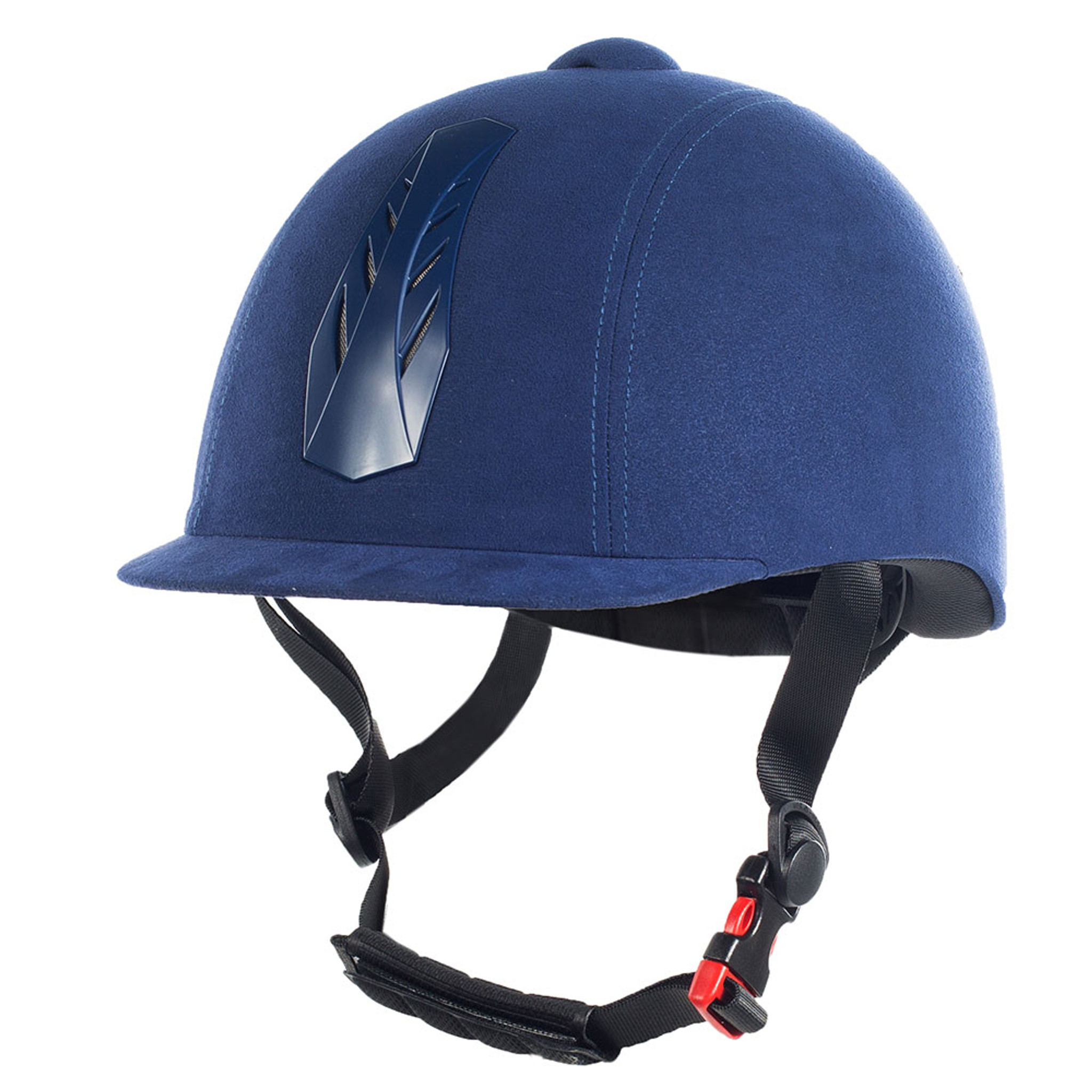 blue riding helmet