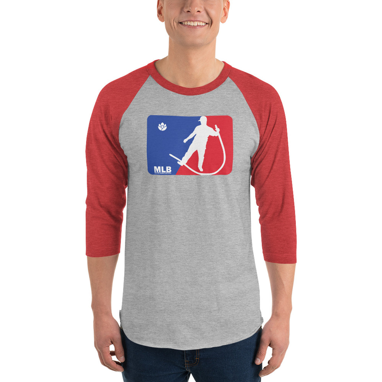 MLB 3/4 sleeve raglan shirt - Harbottle Brewing Company