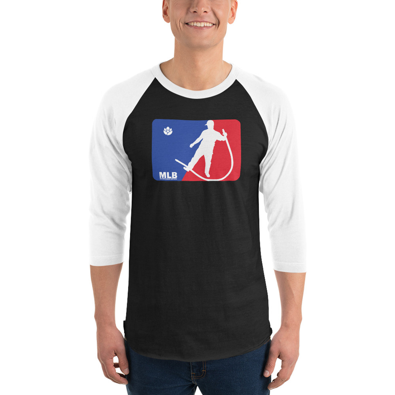 MLB Genuine Merchandise Men's 3/4 Sleeve Atlanta Braves Shirt, Navy/Re –  Ewirelessgear