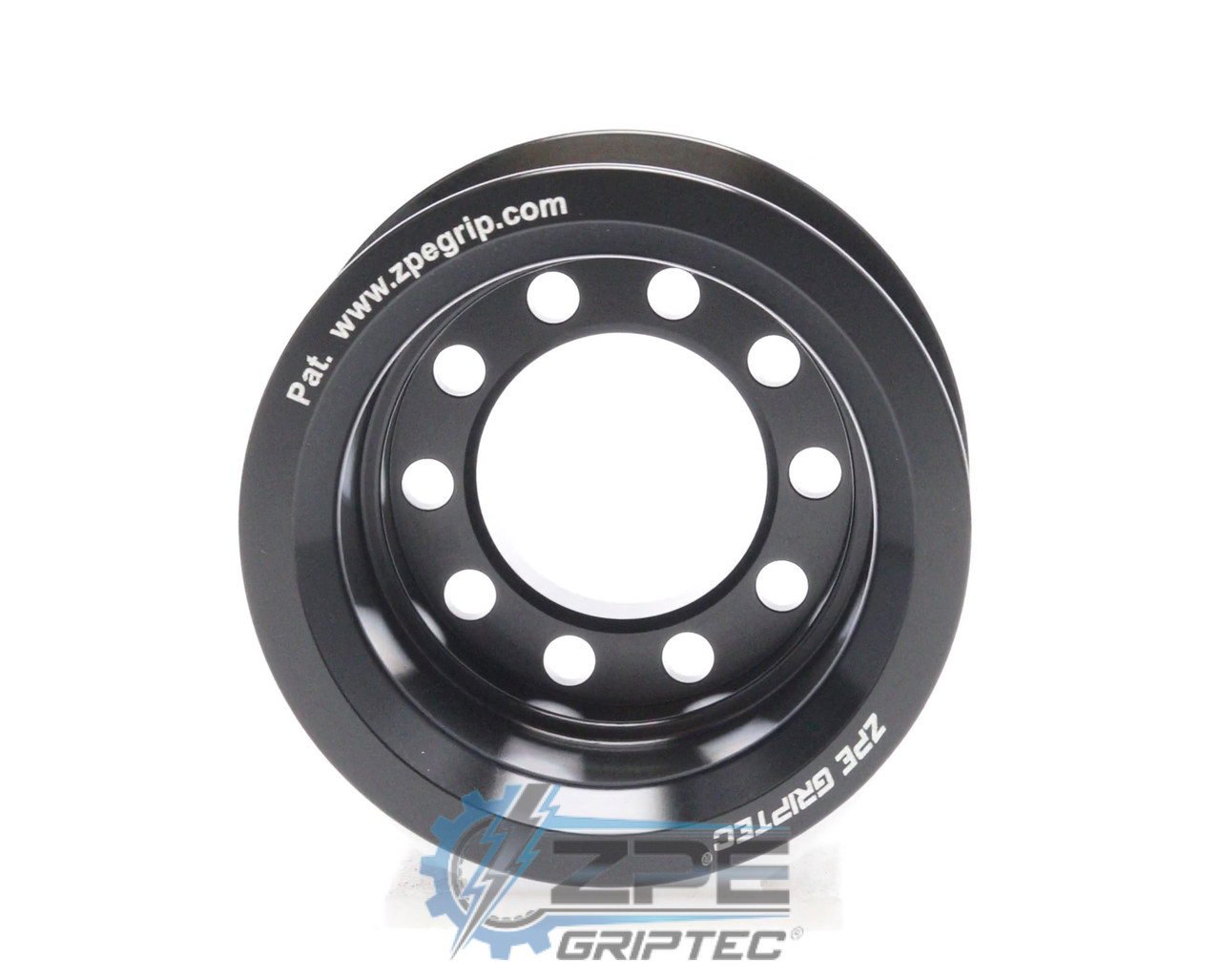 63mm 7 Rib ZPE GripTec® 2pc MK AU Audi L3V Black Pulley Only - ZPE
