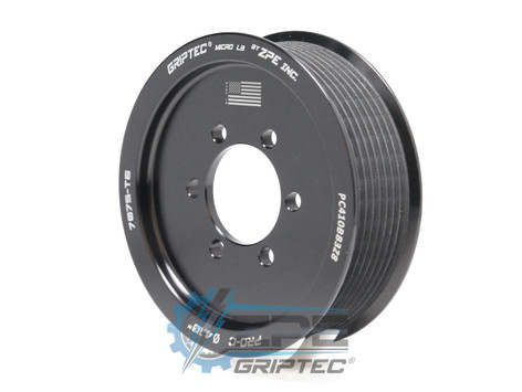 4.10" 8 Rib ZPE GripTec® 2pc ProCharger Standard L3 Black Supercharger Pulley Only PC410BB3Z8 product image