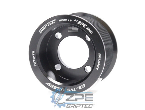 2.625" 11 Rib ZPE GripTec® 2pc Edelbrock TVS L3 Black Supercharger Pulley Only ED2625B3ZB product image