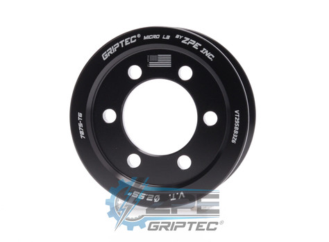 2.95" 6 Rib ZPE GripTec® 2pc Vortech YSi/JT/V3 L3 Black Supercharger Pulley Only VT295BB3Z6 product image