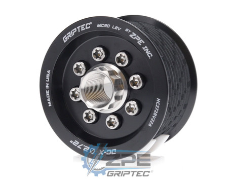 2.72" 10 Rib ZPE GripTec® 2pc Hellcat L2V Black Supercharger Pulley & Hub Kit HC272BV2KA product image