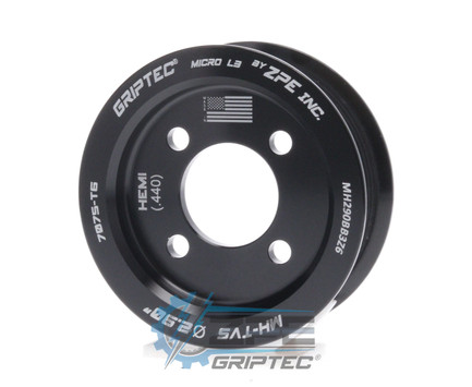 2.90" 6 Rib ZPE GripTec® 2pc Magnuson Hemi .440 Offset L3 Black Supercharger Pulley Only MH290BB3Z6 product image