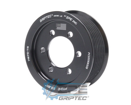 3.25" 8 Rib ZPE GripTec® 2pc ProCharger Standard L3 Black Supercharger Pulley Only PC325BB3Z8 product image