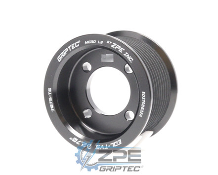 2.70" 10 Rib ZPE GripTec® 2pc Edelbrock TVS L3 Black Pulley Only
