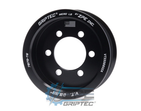 3.33" 10 Rib ZPE GripTec® 2pc Vortech YSi/JT/V3 L3 Black Supercharger Pulley Only VT333BB3ZA product image
