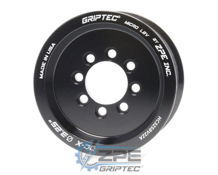 3.25" 10 Rib ZPE GripTec® 2pc Hellcat L2V Black Supercharger Pulley Only HC325BV2ZA product image