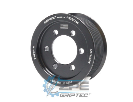 3.125" 8 Rib ZPE GripTec® 2pc ProCharger Standard L3 Black Supercharger Pulley Only PC3125B3Z8 product image