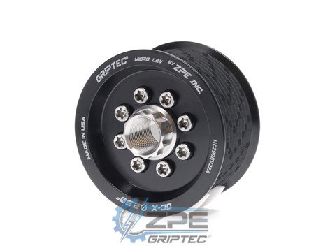 2.90" 10 Rib ZPE GripTec® 2pc Hellcat L2V Black Supercharger Pulley & Hub Kit HC290BV2KA product image
