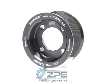 2.60" 10 Rib ZPE GripTec® 2pc Edelbrock TVS L3 Black Pulley Only