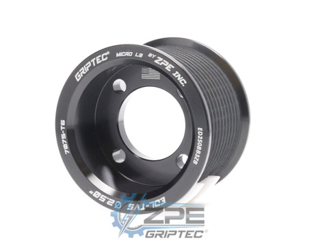 2.50" 11 Rib ZPE GripTec® 2pc Edelbrock TVS L3 Black Pulley Only