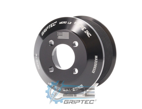 3.10" 8 Rib ZPE GripTec® 2pc Magnuson LSA/LT4 2650 TVS L3 Black Supercharger Pulley Only MA310BB3Z8 product image