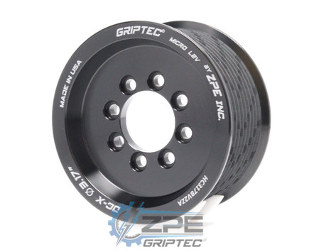 3.17" 10 Rib ZPE GripTec® 2pc Hellcat L2V Black Supercharger Pulley Only HC317BV2ZA product image