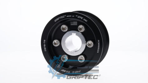 3.00" 10 Rib ZPE GripTec® 2pc ProCharger Standard L3 Black Supercharger Pulley & Hub Kit PC300BB3KA product image