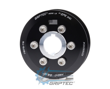 3.12" 6 Rib ZPE GripTec® 2pc ProCharger Standard L3 Black Supercharger Pulley & Hub Kit PC312BB3K6 product image