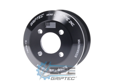 78mm 8 Rib ZPE GripTec® 2pc Magnuson LSA/LT4 2650 TVS L3 Black Supercharger Pulley Only MA78MMB3Z8 product image