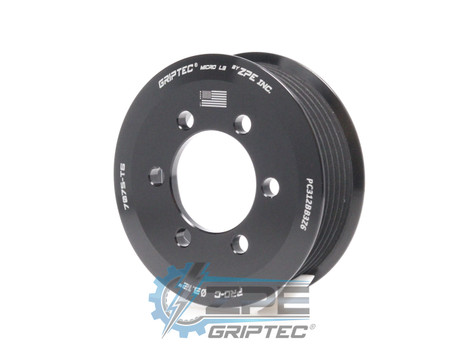 3.12" 6 Rib ZPE GripTec® 2pc ProCharger Standard L3 Black Supercharger Pulley Only PC312BB3Z6 product image