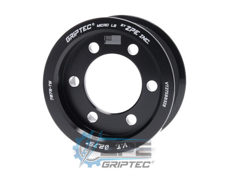 2.75" 8 Rib ZPE GripTec® 2pc Vortech YSi/JT/V3 L3 Black Supercharger Pulley Only VT275BB3Z8 product image