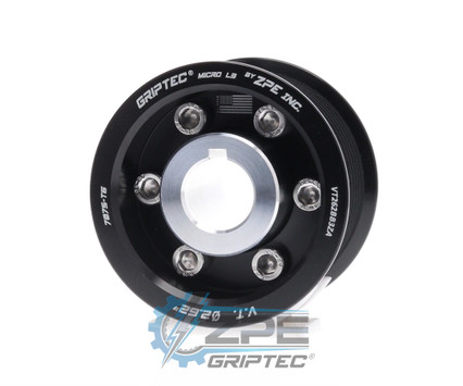2.62" 10 Rib ZPE GripTec® 2pc Vortech YSi/JT/V3 L3 Black Supercharger Pulley & Hub Kit VT262BB3KA product image