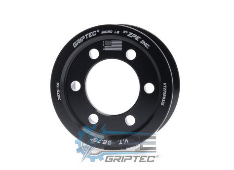 2.75" 6 Rib ZPE GripTec® 2pc Vortech YSi/JT/V3 L3 Black Supercharger Pulley Only VT275BB3Z6 product image