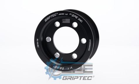 2.50" 8 Rib ZPE GripTec® 2pc Vortech YSi/JT/V3 L3 Black Supercharger Pulley Only VT250BB3Z8 product image