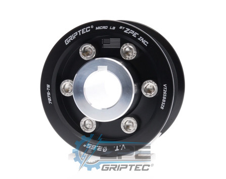 2.65" 8 Rib ZPE GripTec® 2pc Vortech YSi/JT/V3 L3 Black Supercharger Pulley & Hub Kit VT265BB3K8 product image