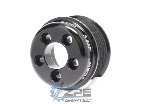 2.50" 6 Rib ZPE GripTec® Whipple 5 Bolt L3V-A Black Supercharger Pulley Only WX250V3AZ6 product image